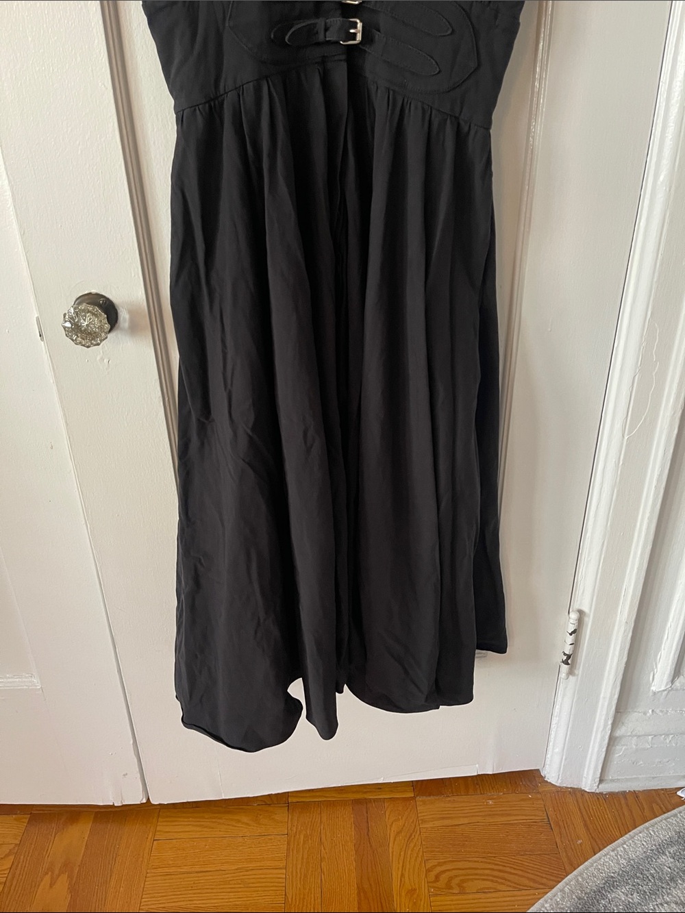 Alexis Jaden Black Belted V-Neck Maxi Dress - Picture 8 of 12